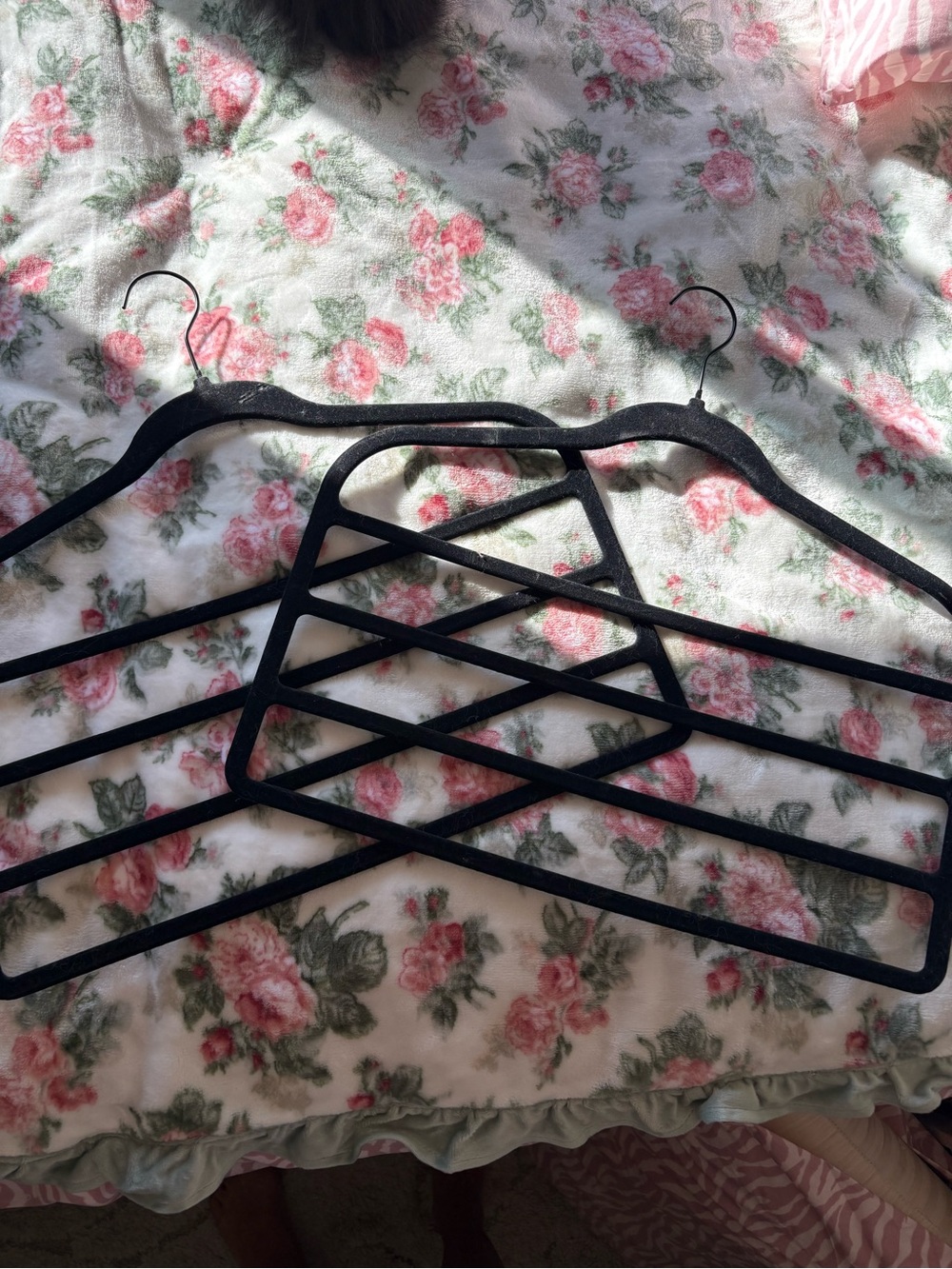 Amazon Black Velvet Multi-Bar Lingerie Hangers - Set of 3